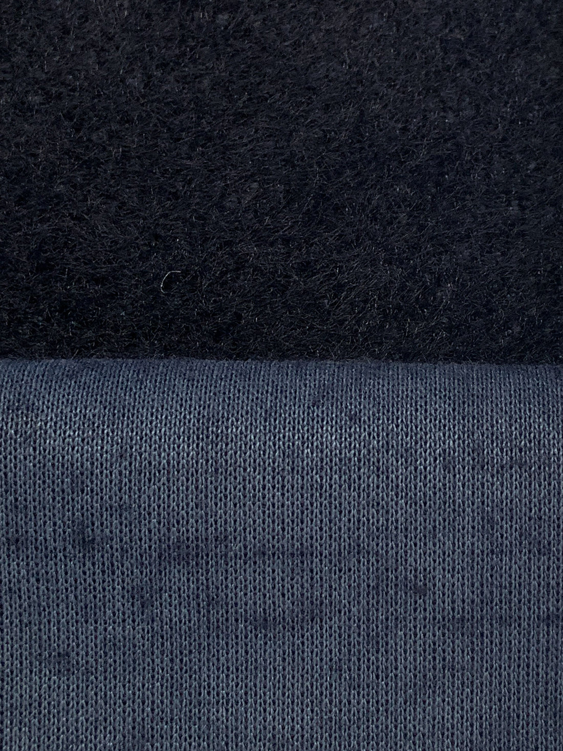 Deep Navy Polyester/Nylon Furry Sweater Knit - Norma Kamali - 58W