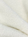 Off-White Polyester/Nylon Furry Sweater Knit - Norma Kamali - 58W
