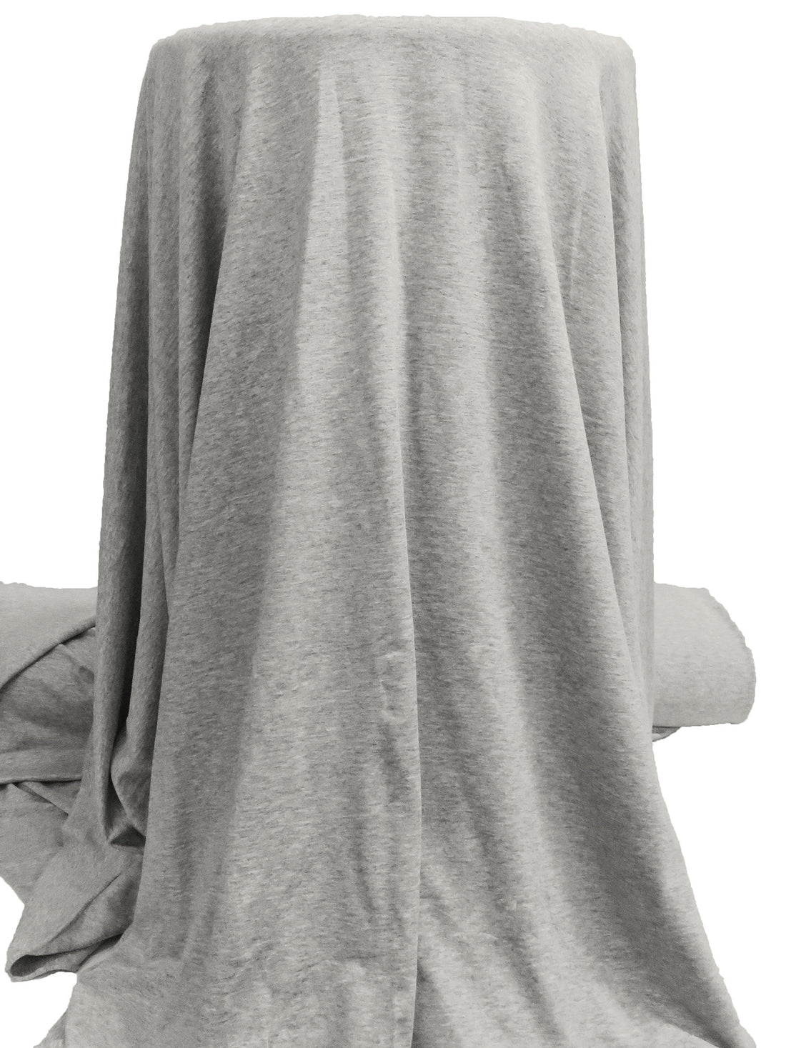 Grey Cloud Rayon/Lycra Heathered Jersey Knit 62W