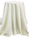 Off-White Polyester/Nylon Furry Sweater Knit - Norma Kamali - 58W