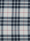 Colonial Blue/Ghost White/Cherry Red 100% Cotton Yarn-Dyed Plaid Flannel 54W