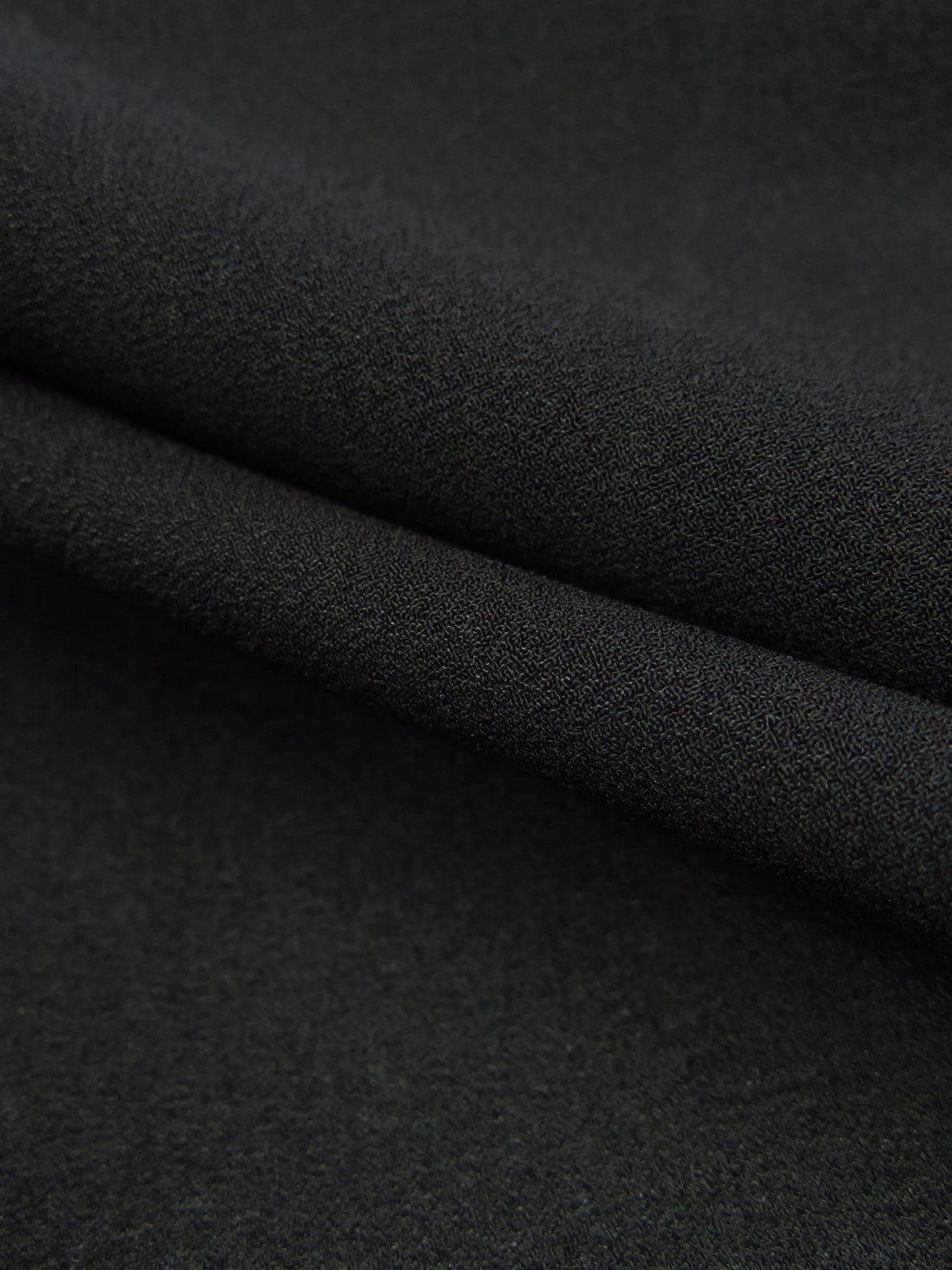 Ink Black 100% Polyester Georgette - Norma Kamali - 58W