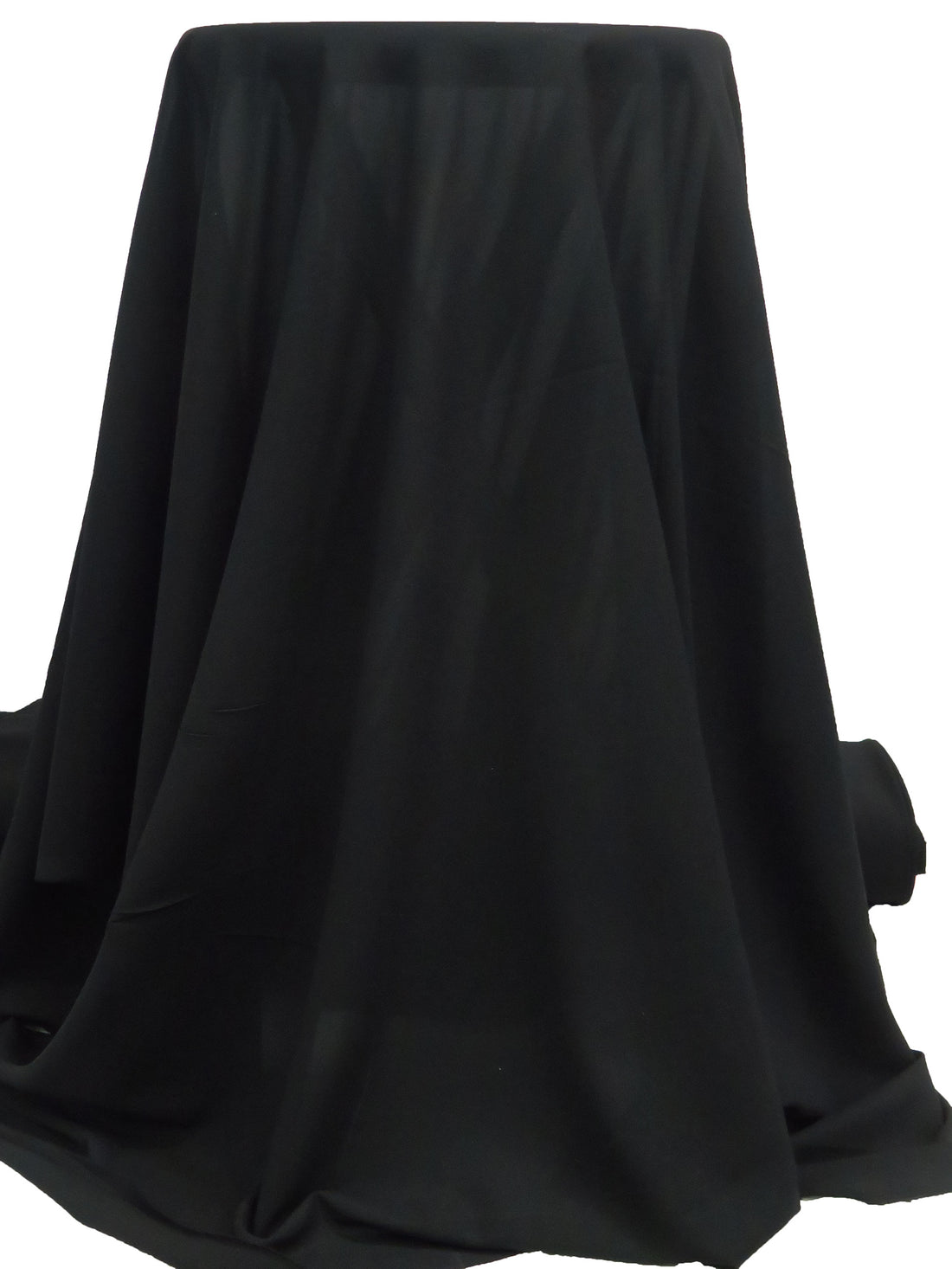 Ink Black 100% Polyester Georgette - Norma Kamali - 58W