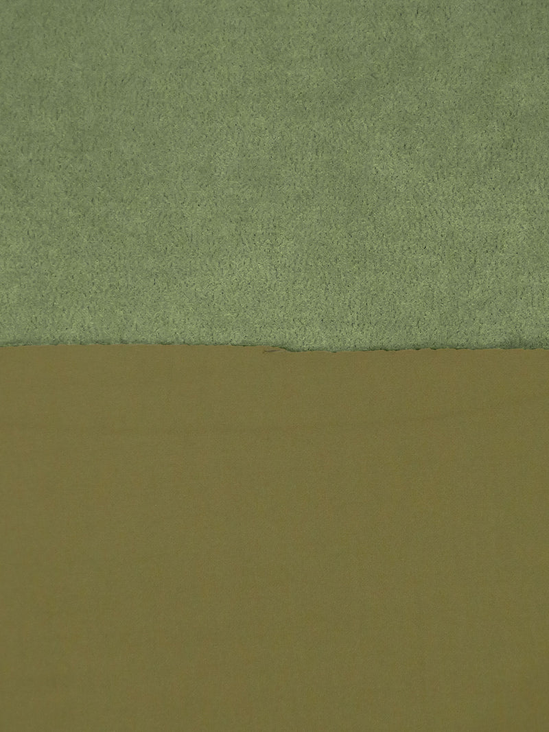 Camouflage Green Polyester/Lycra Suede Scuba Knit - NY Designer - 58W