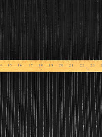 Black Polyester/Lycra Pleated Stretch Suiting - NY Designer - 56W