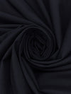 Midnight Navy Polyester/Wool Blend Superfine Plainweave Suiting - Imported From Italy - 60W