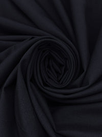 Midnight Navy Polyester/Wool Blend Superfine Plainweave Suiting - Imported From Italy - 60W