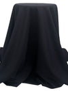 Midnight Navy Polyester/Wool Blend Superfine Plainweave Suiting - Imported From Italy - 60W