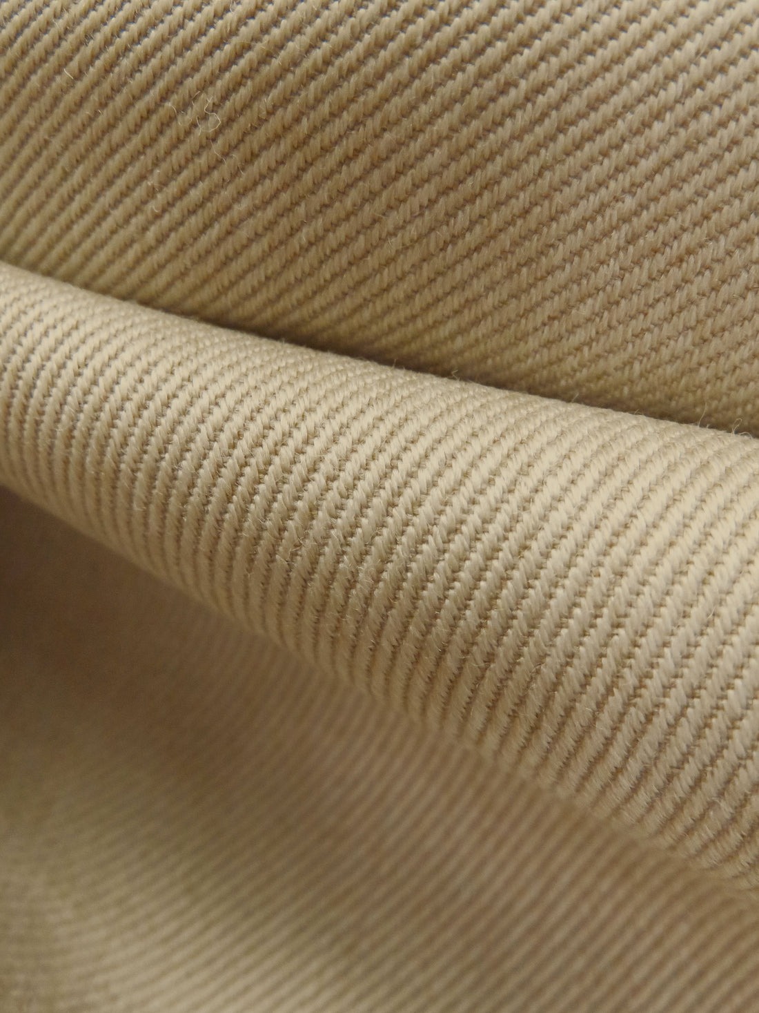 Pale Brown/Light Brown 100% Worsted Wool Twill Suiting 60W