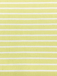 Soft Yellow/White Rayon/Nylon/Spandex Raised Horizontal Stripe Stretch Bengaline Suiting - NY Designer - 58W