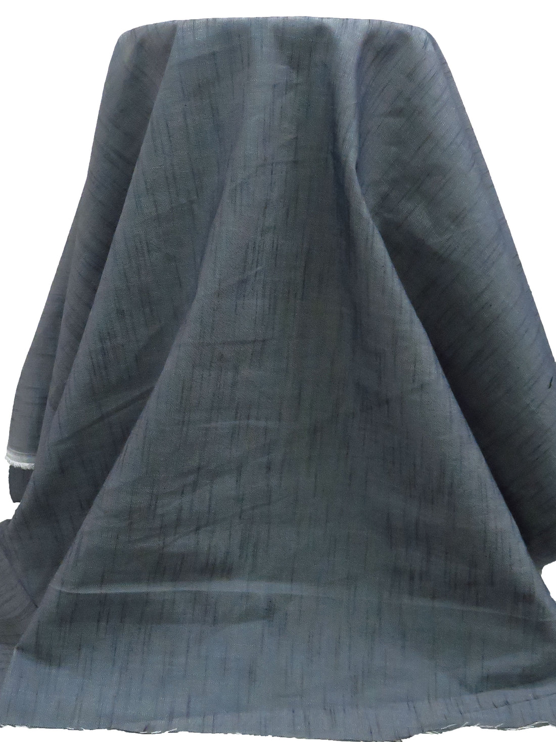 Dark Gunmetal/Off-White Polyester/Cotton Denim Twill - NY Designer - 52W