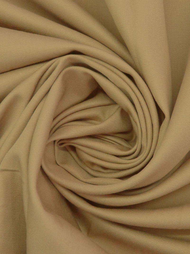 Pale Brown 100% Cotton Fine Twill 44W