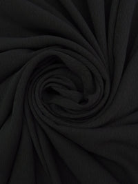 Pitch Black 100% Polyester Animal Weave Jacquard Midweight Woven - NY Designer - 54W