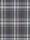 Iron Gray/Slate Gray/Snow White/Black Cotton/Wool/Polyester/Lycra Plaid Stretch Suiting - NY Designer - 58W