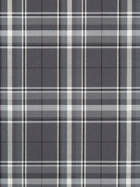 Iron Gray/Slate Gray/Snow White/Black Cotton/Wool/Polyester/Lycra Plaid Stretch Suiting - NY Designer - 58W