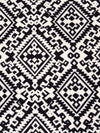 Black/Pearl Polyester/Lycra Tribal Print Liverpool Double Knit 56W