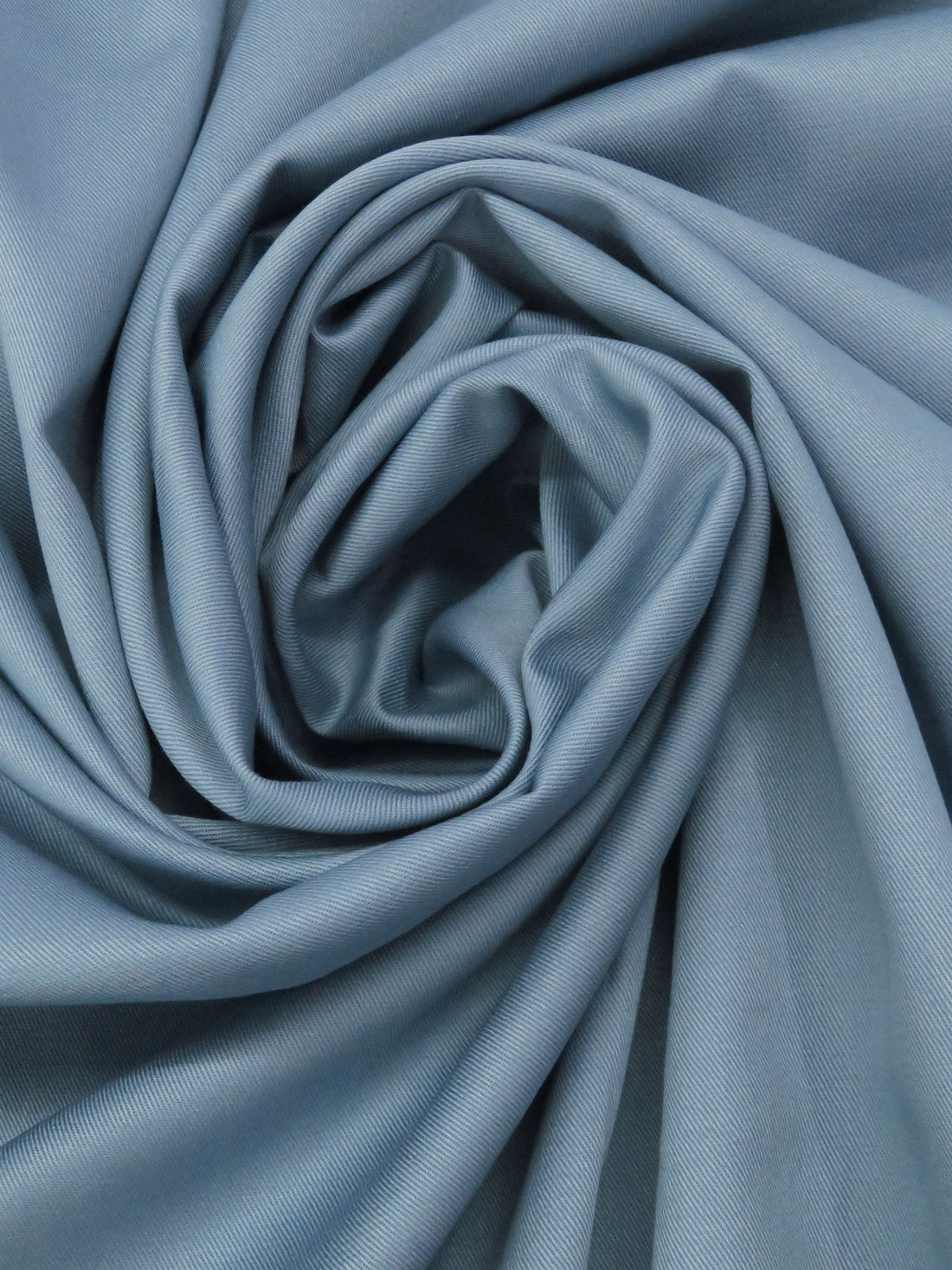 Dusty Moonstone Blue 100% Cotton Fine Twill Shirting - Imported From Japan - 42W