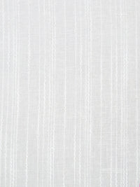 Antique White 100% Rayon Vertical Woven Stripe Gauze - NY Designer - 56W