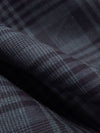 Dark Slate Blue/Midnight Blueberry/Black/Multi 100% Rayon Plaid Yarn-Dyed Shirting - NY Designer - 59W