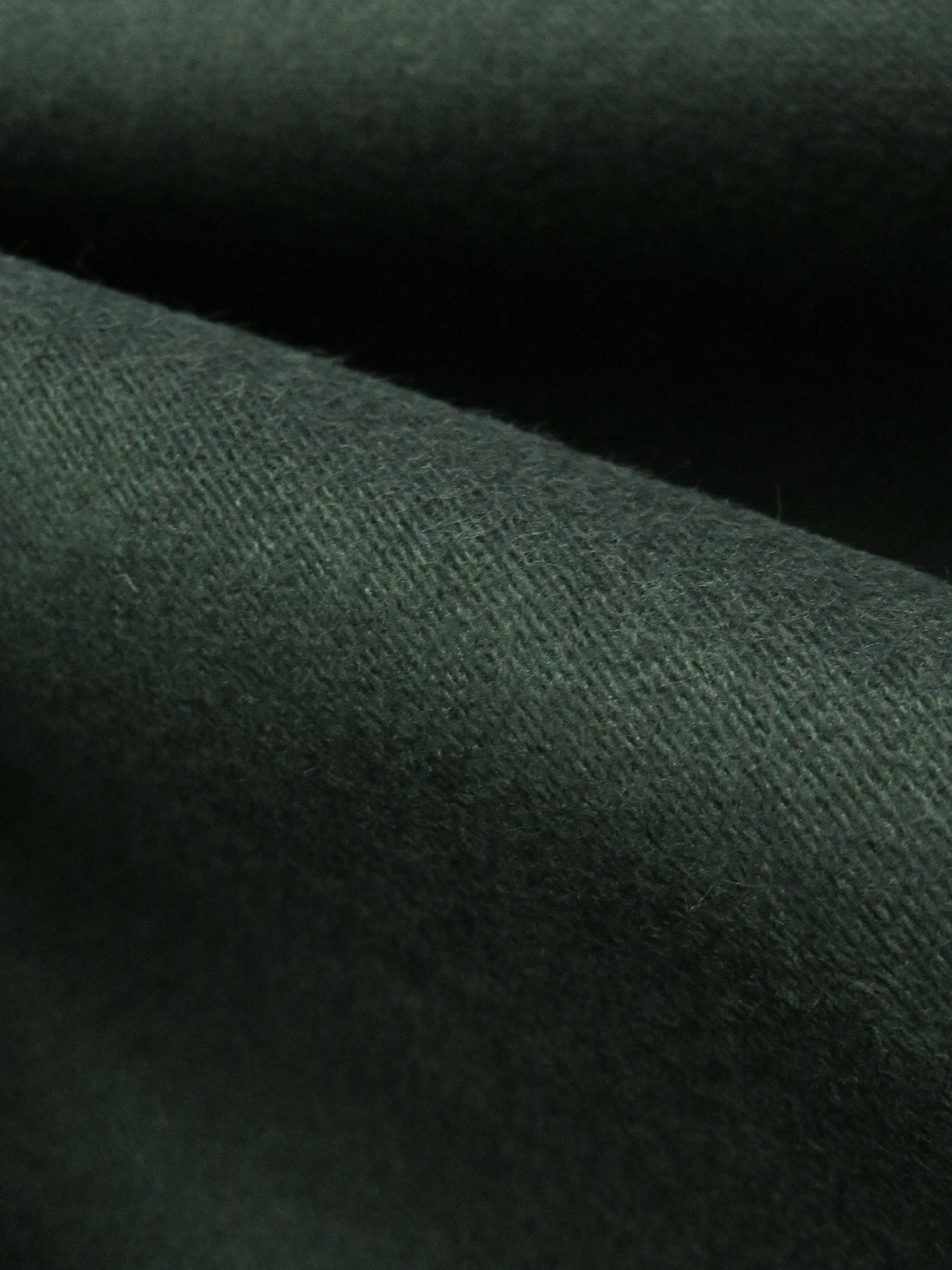 Dark Forest Green 100% Cotton Brushed Sateen Bottom Weight Woven 44W