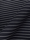 Dark Navy/White Rayon/Nylon/Spandex Raised Horizontal Stripe Stretch Bengaline Suiting - NY Designer - 56W