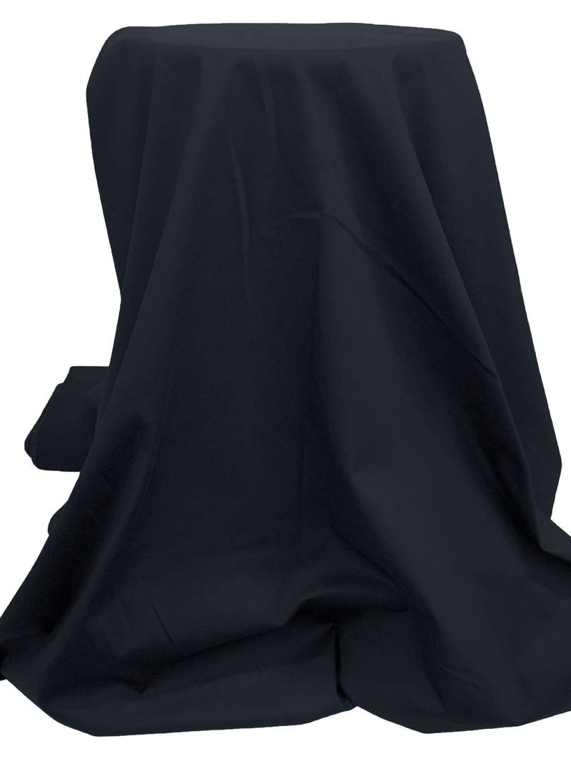 Muted Midnight Navy Cotton/Lycra Stretch Twill Bottom Weight Woven 54W