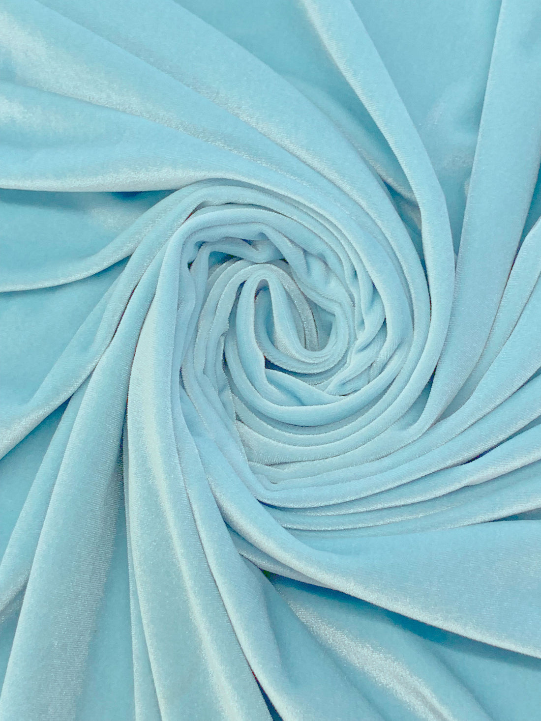 Sailing Blue Polyester/Lycra Stretch Velvet Knit 52W