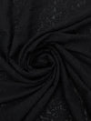 Black Nylon/Lycra Corded Floral Stretch Lace - NY Designer - 59W