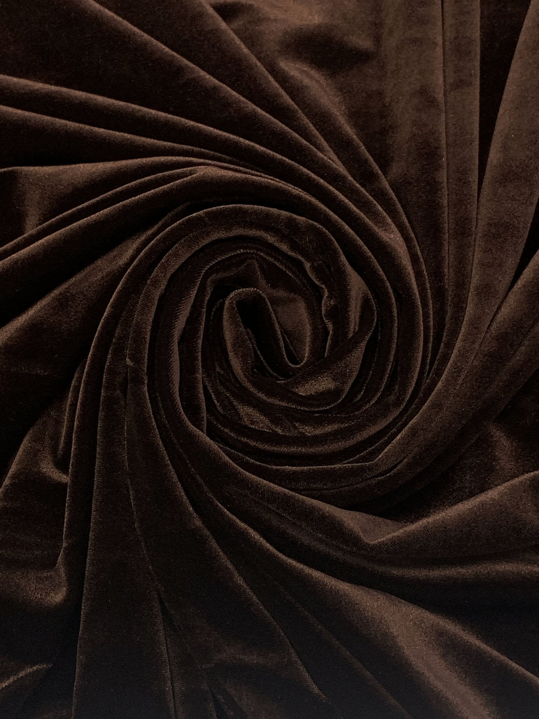 Cocoa Brown Polyester/Lycra Stretch Velvet Knit 56W