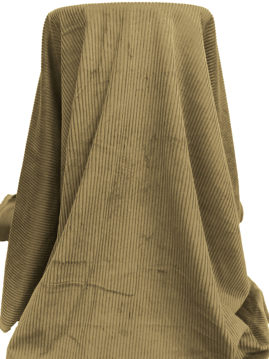 Dark Tan 100% Cotton Wide Wale Corduroy - NY Designer - 59W
