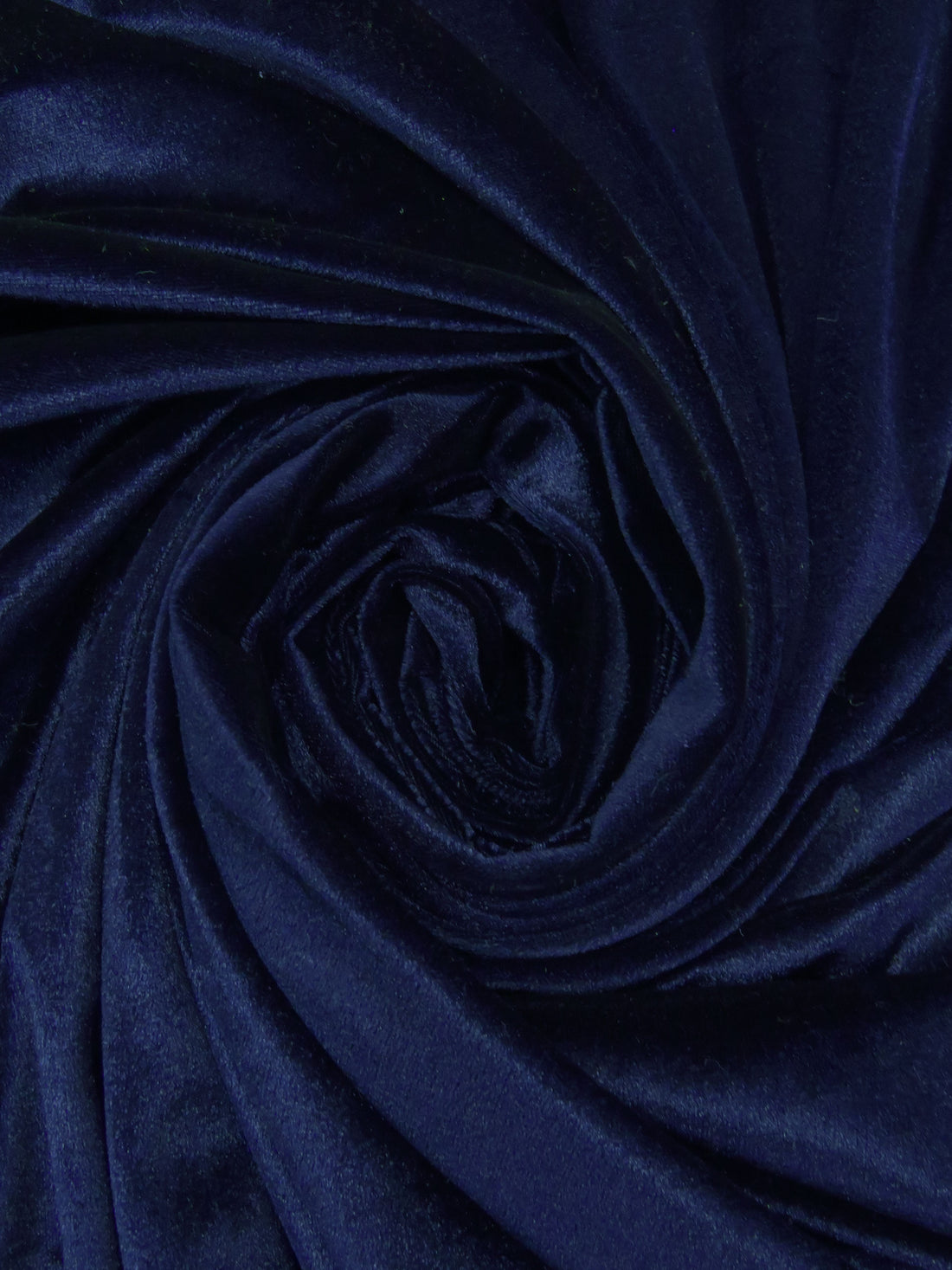 Midnight Blue Polyester/Lycra Stretch Velvet Knit 58W