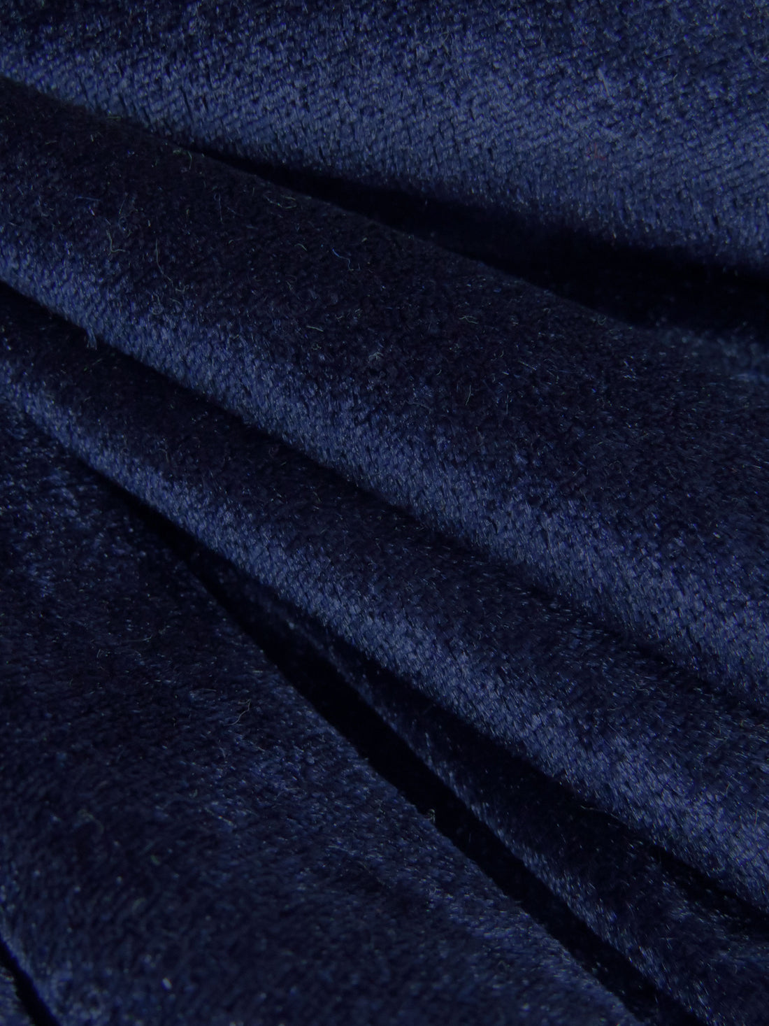 Midnight Blue Polyester/Lycra Stretch Velvet Knit 58W