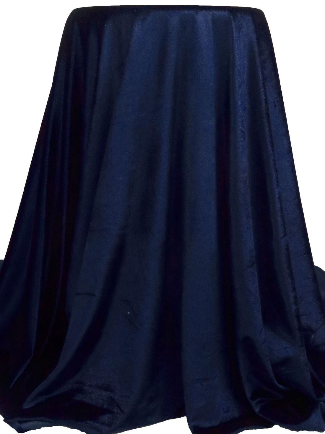 Midnight Blue Polyester/Lycra Stretch Velvet Knit 58W