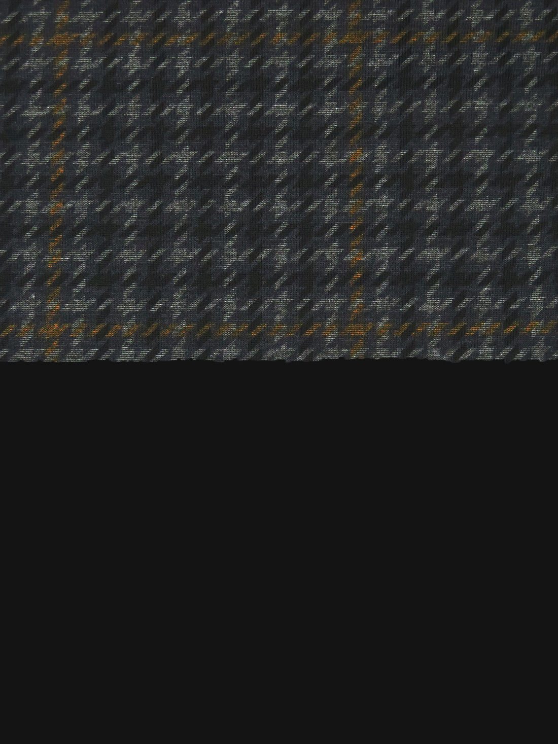 Black/Dark Charcoal/Midnight Goldenrod/Multi Rayon/Nylon/Lycra Windowpane Print Double Faced Ponte Knit - NY Designer - 58W
