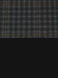 Black/Dark Charcoal/Midnight Goldenrod/Multi Rayon/Nylon/Lycra Windowpane Print Double Faced Ponte Knit - NY Designer - 58W