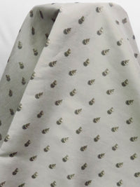 Platinum/Black/White 100% Polyester Novelty Weave Brocade - NY Designer- 58W
