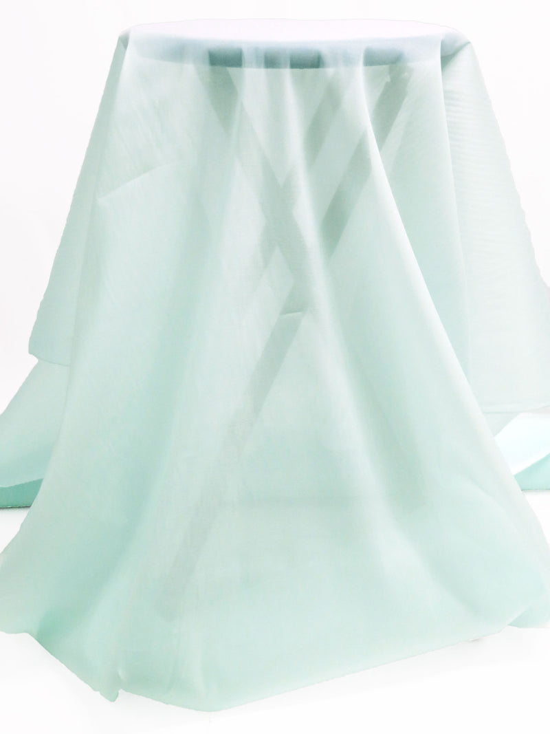 Pale Sea Glass Silk/Lycra Stretch Organza 40W