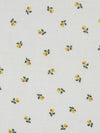 Salt White/Forest Green/Goldenrod/Pumpkin 100% Cotton Ditsy Floral Print Voile - NY Designer - 42W