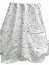 White/Sterling Gray 100% Cotton Dot Print Voile - NY Designer - 58W