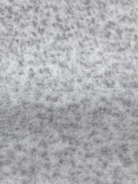 Pale Pewter Gray Polyester/Lycra Heathered-Look Print Brushed Sweater Knit 60W