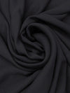 Chalkboard Black 100% Rayon Crepe Double Georgette - NY Designer - 58W