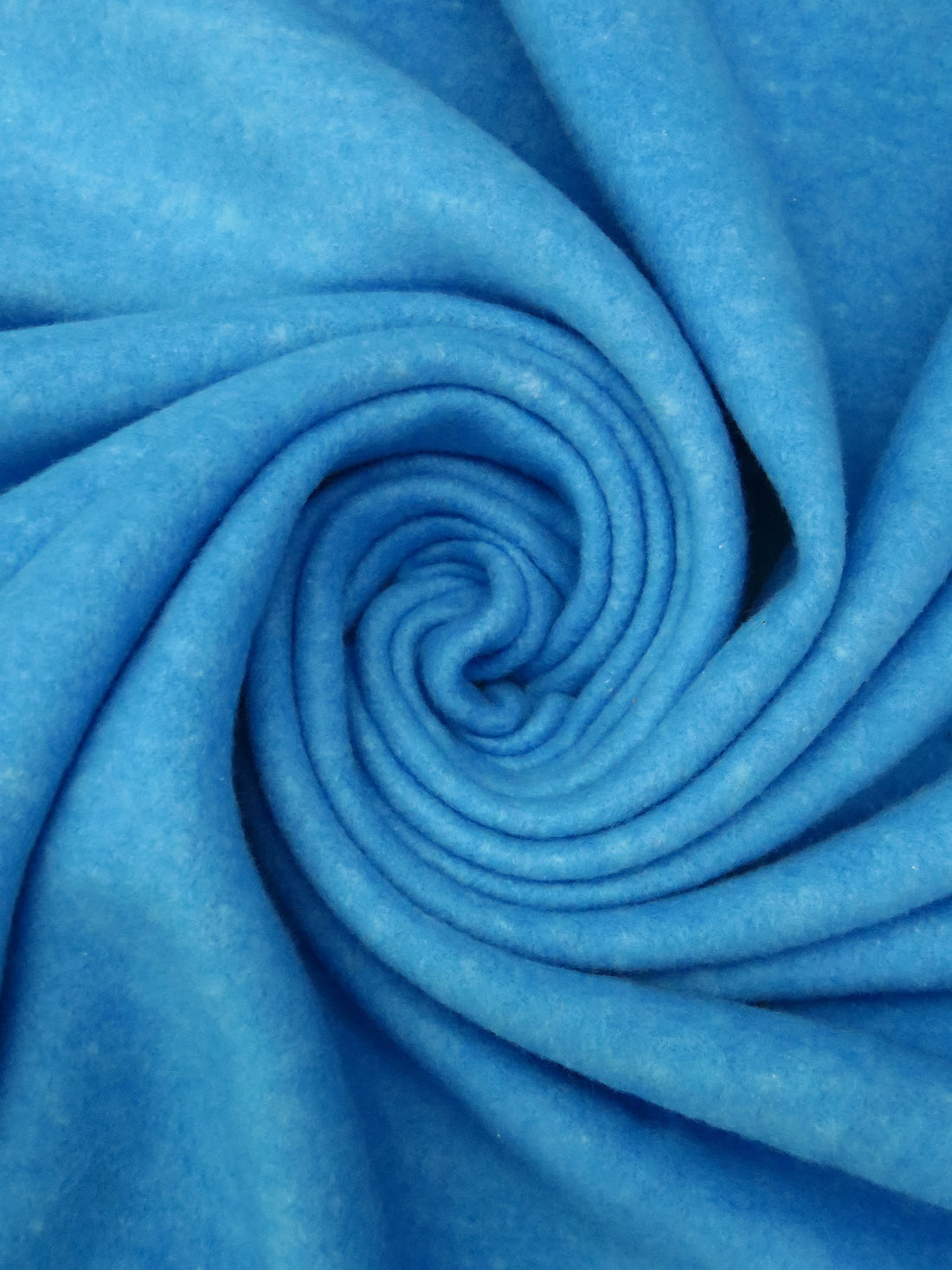 Rich Electric Blue Cotton/Polyester Heathered Sweatshirt Fleece 58W