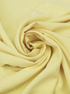 Pale Goldenrod Polyester/Lycra Crepe Stretch Suiting - NY Designer - 54W