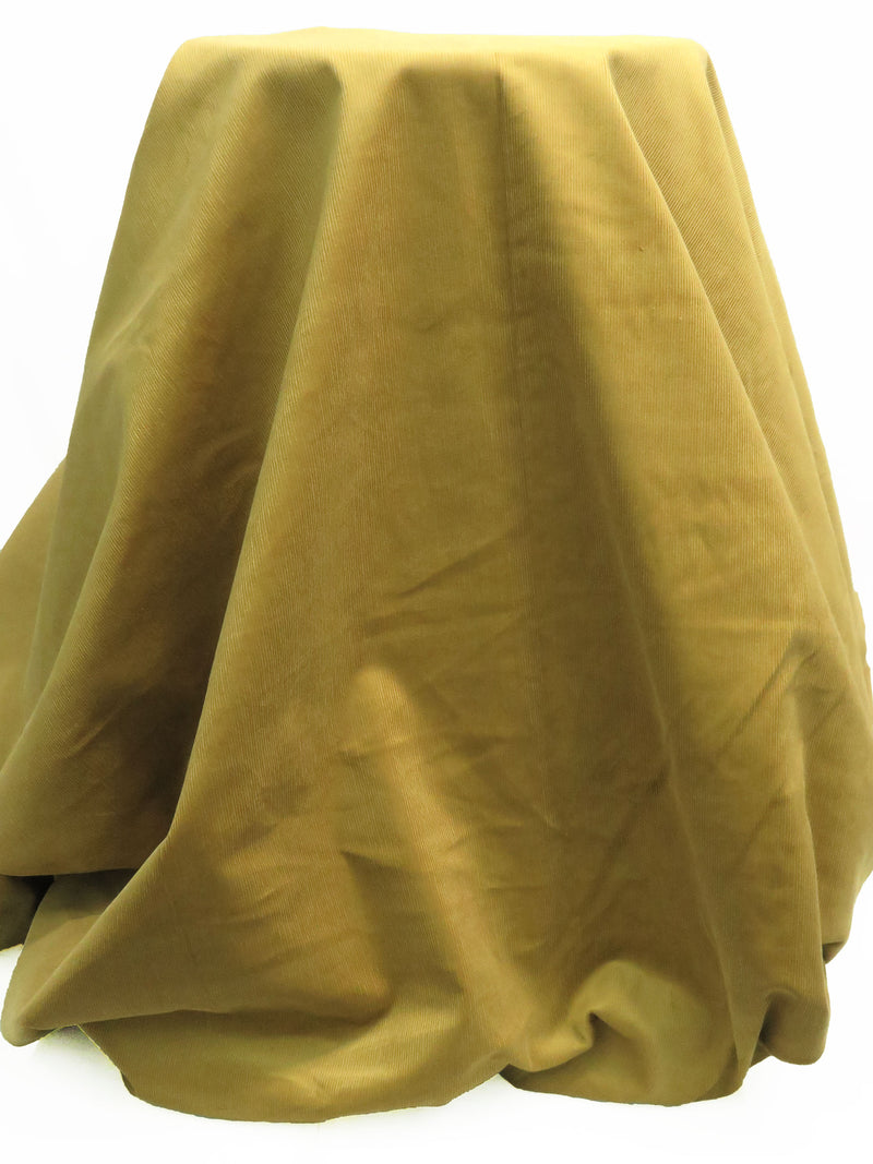 Mustard Cotton/Lycra Stretch Corduroy - NY Designer - 58W