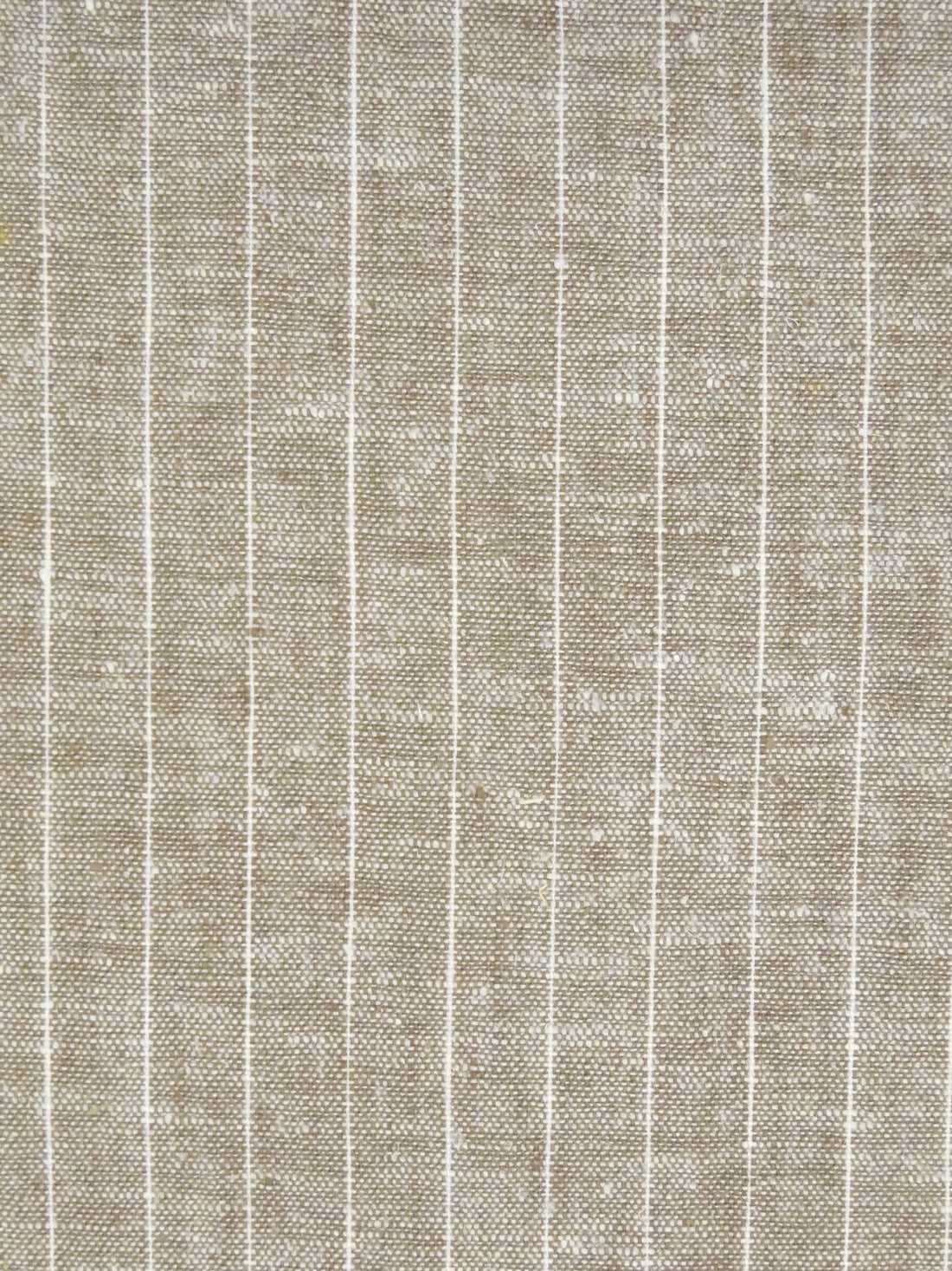 Grullo/White Linen/Cotton/Lycra Vertical Pinstripe Weave Stretch Woven 52W
