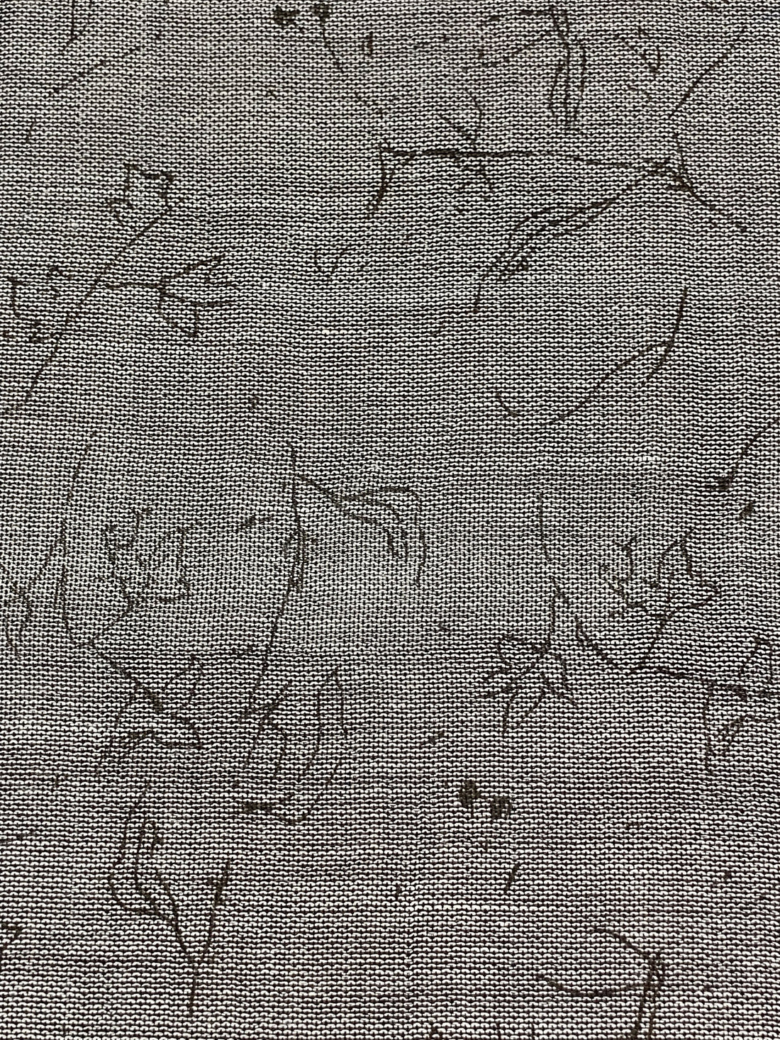 Black/White/Dark Taupe Brown Cotton/Rayon Floral Print Novelty Gauze - Imported From Italy By NY Designer - 61W