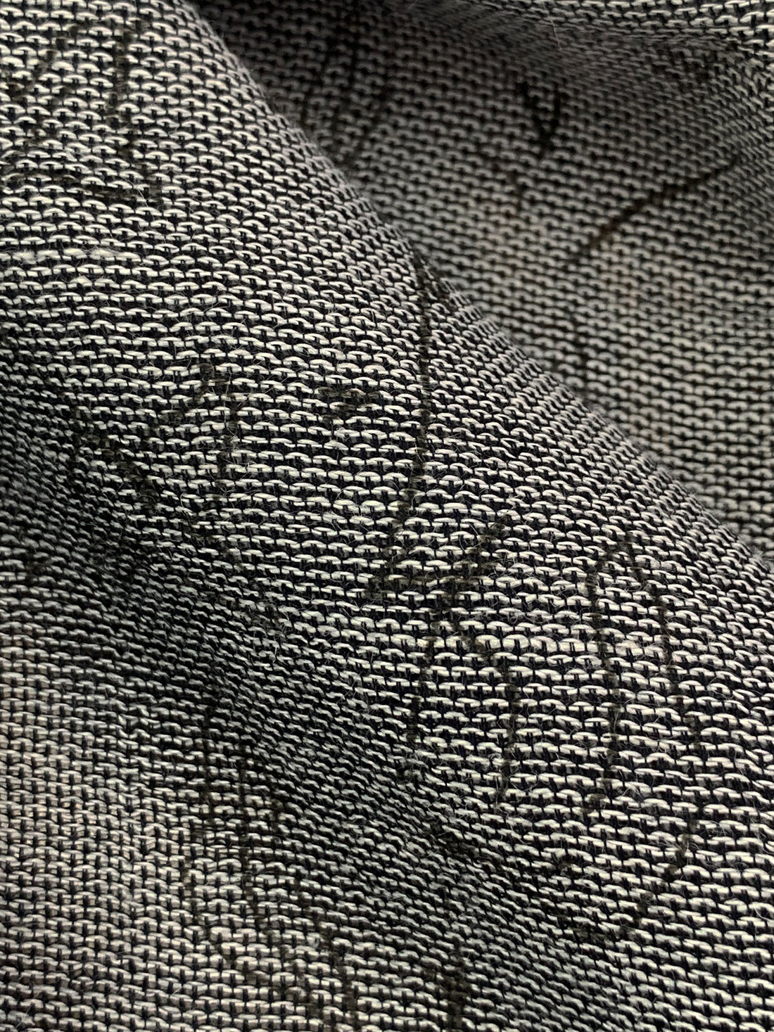 Black/White/Dark Taupe Brown Cotton/Rayon Floral Print Novelty Gauze - Imported From Italy By NY Designer - 61W
