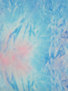 Sky Blue/Bright Bubblegum/Cyan/Multi Polyester/Lycra Tie-Dye Print Liverpool Double Knit 58W