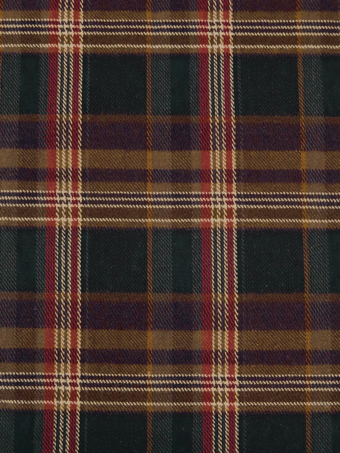 Black/Maroon/Sepia/Multi 100% Polyester Plaid Weave Suiting - NY Designer - 57W
