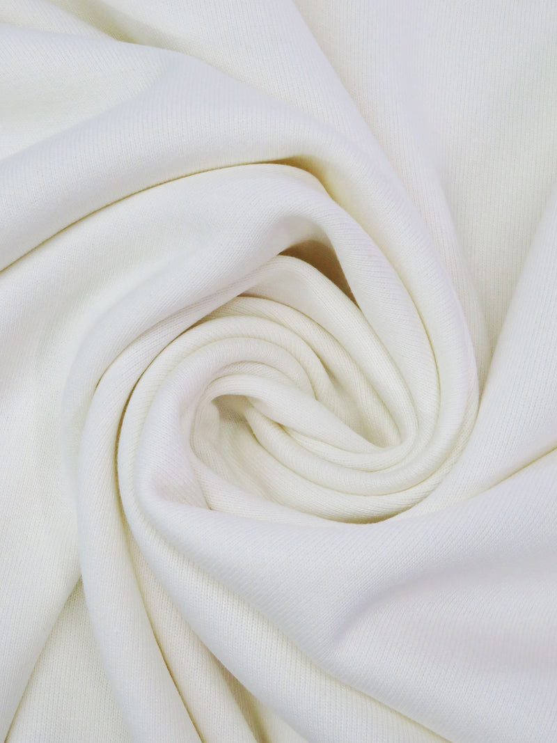 Snow White 100% Cotton Tubular Sweatshirt Fleece 30W